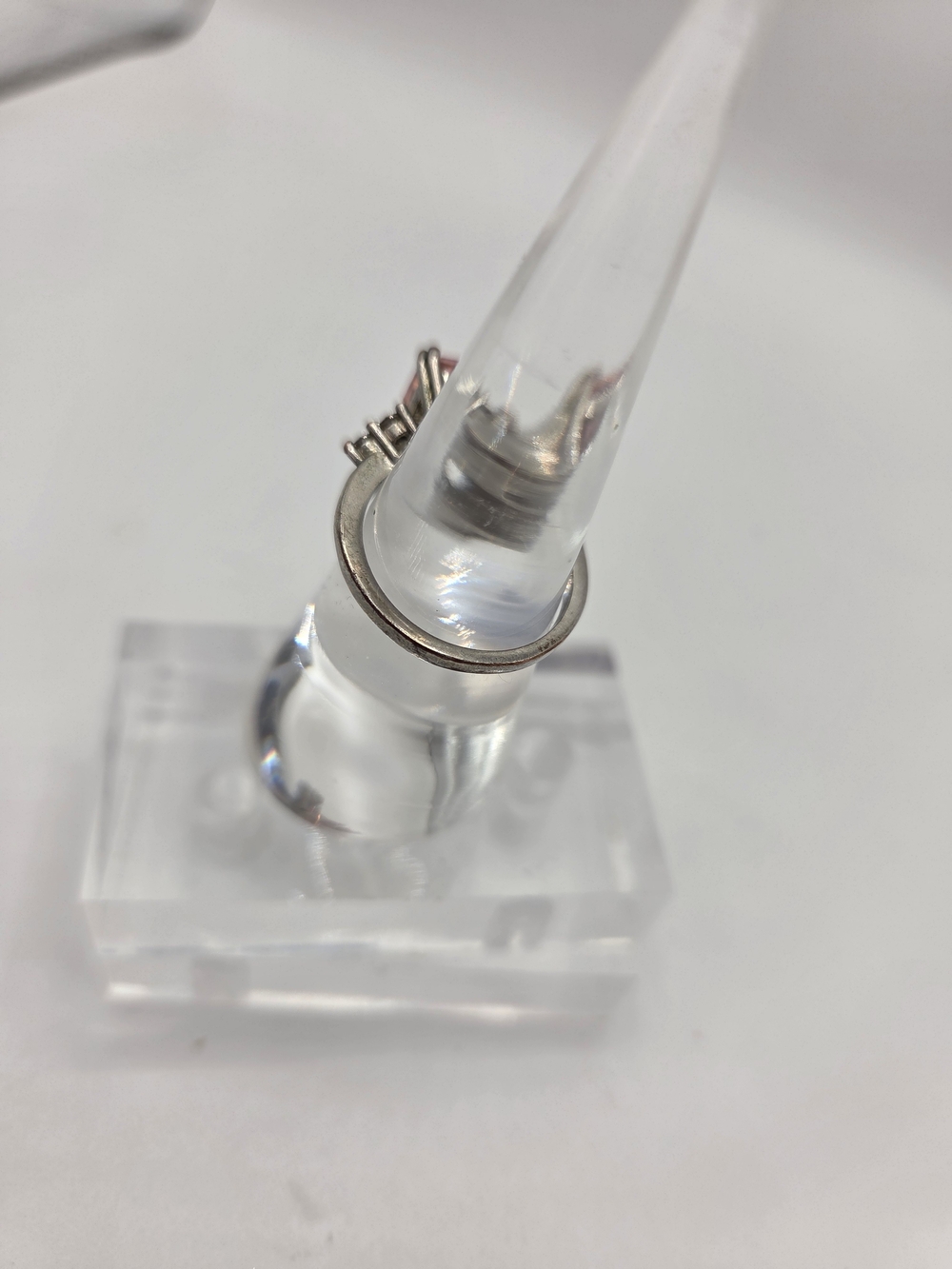 Anabela Chan Emerald Cut Pink Cubic Zirconia Cocktail Ring Size 6 - Picture 6 of 8